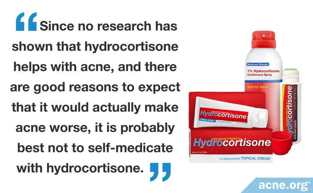 Can Topical Hydrocortisone Help with Acne? - Acne.org